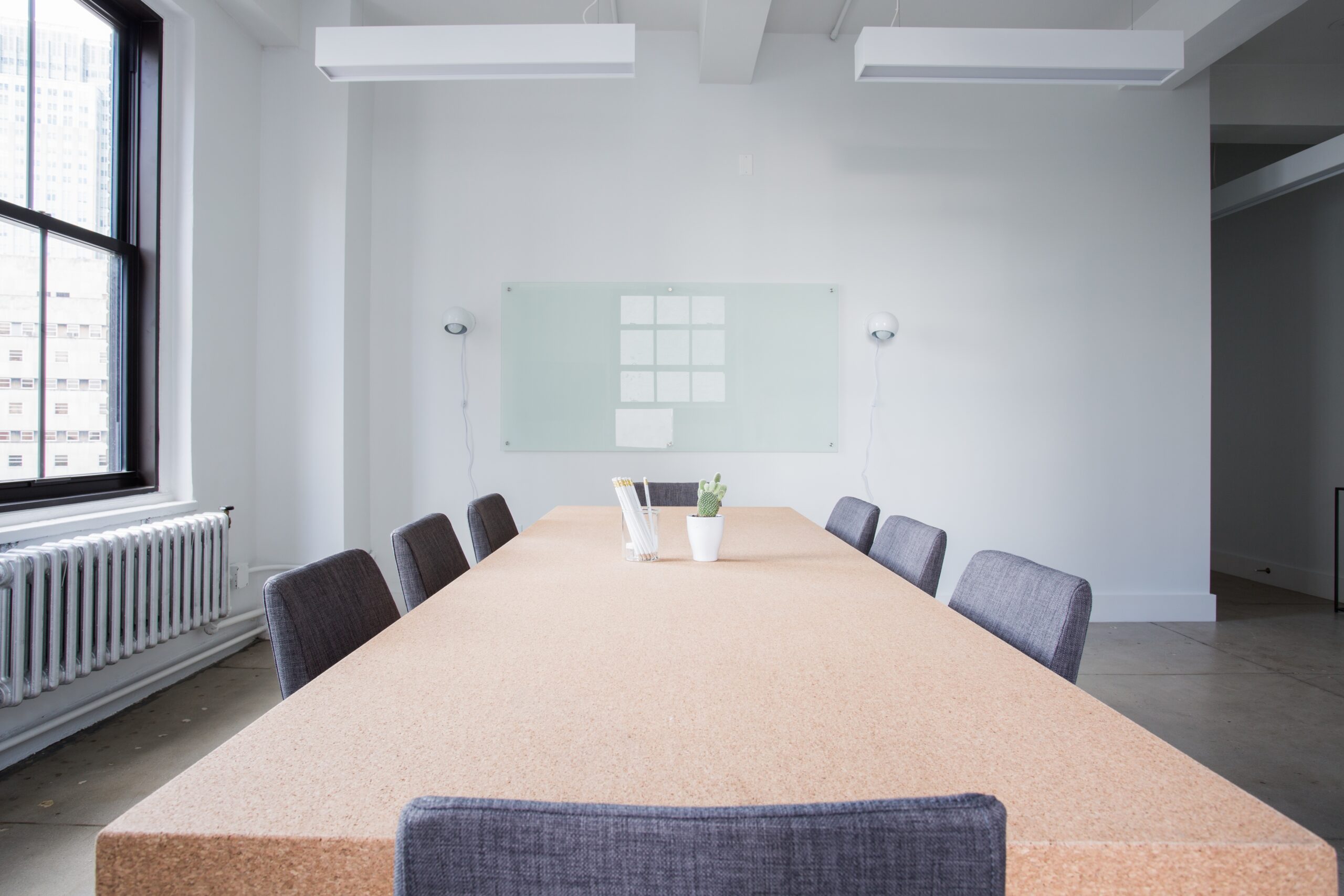 Empty meeting room