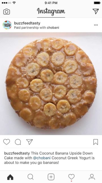 Example of Instagram's new disclosure tool