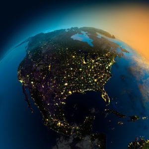 North America from space