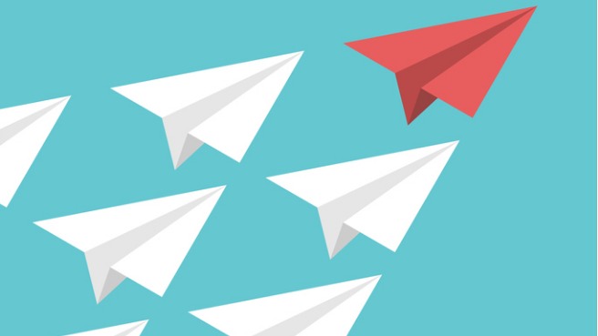 isometric-paper-plane-leadership-vector-id673001514