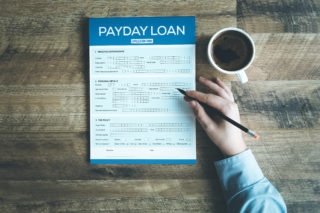 payday loan pen and paper