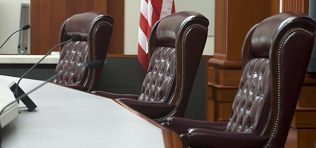 Modern Courtroom Medium Wide Angle