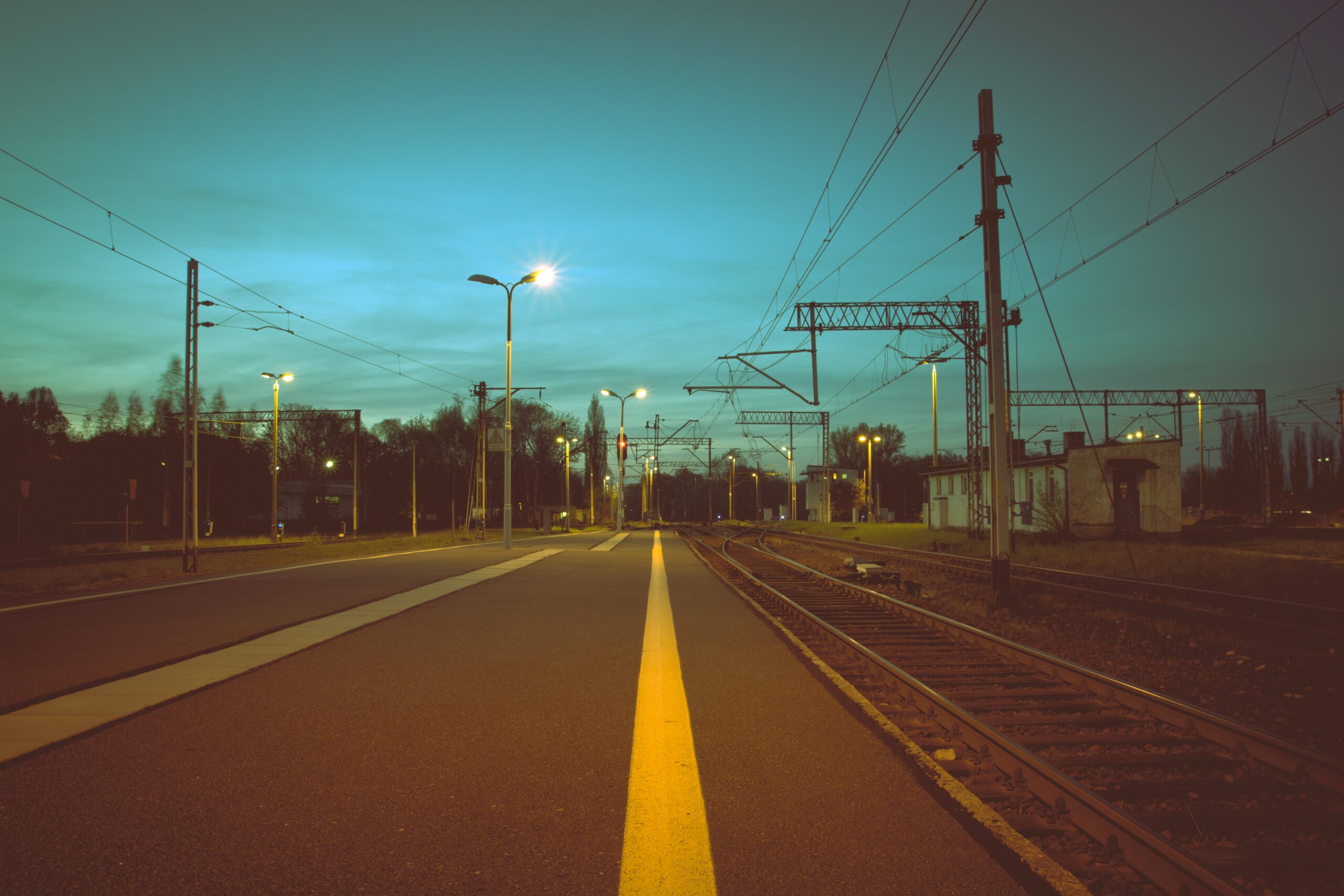 road + trains