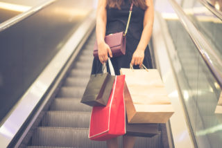 Shopping bags in the mall