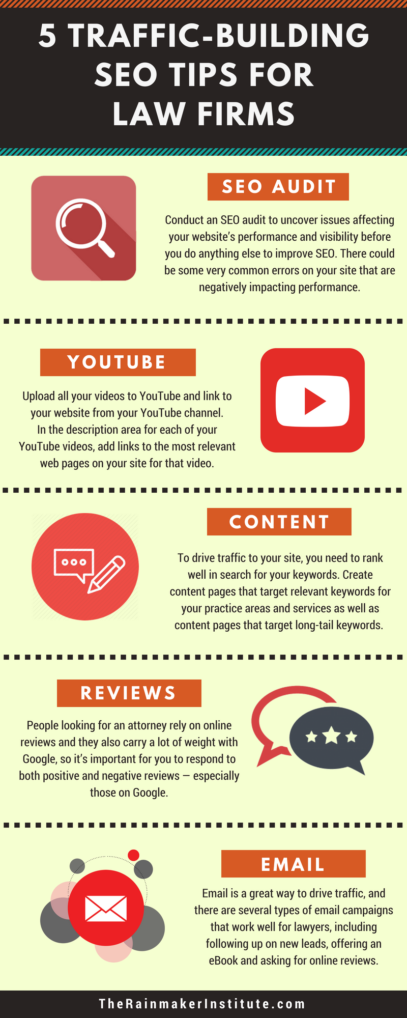 5 SEO Tips to Help Law Firm Websites Increase Traffic [Infographic]