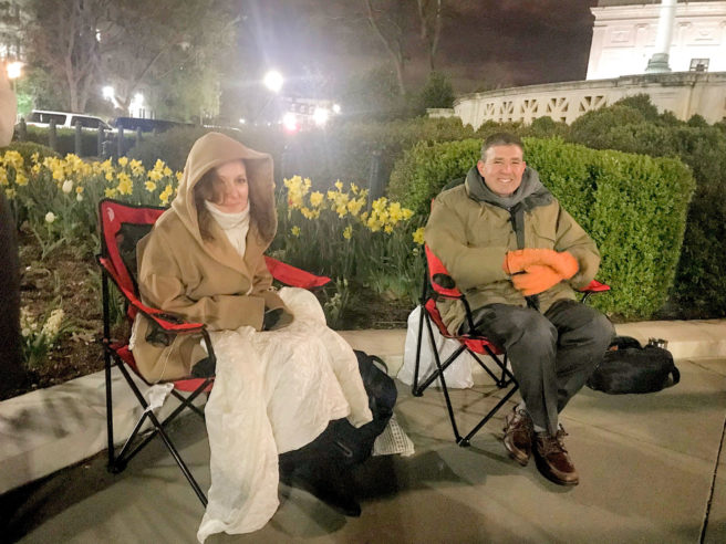 Eversheds Sutherland partners Jeffrey A. Friedman and Michele Borens in the Supreme Court Bar line ahead of the Wayfair oral arguments.