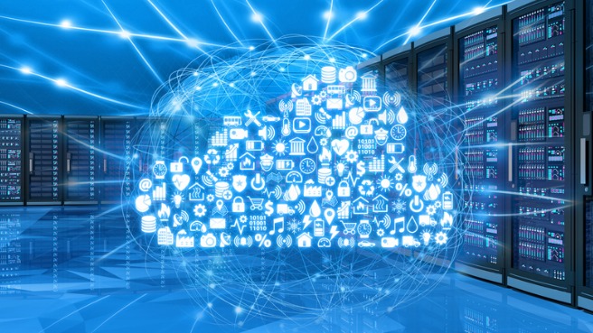 cloud-computing-services-connected-to-network-computer-servers-picture-id539476054