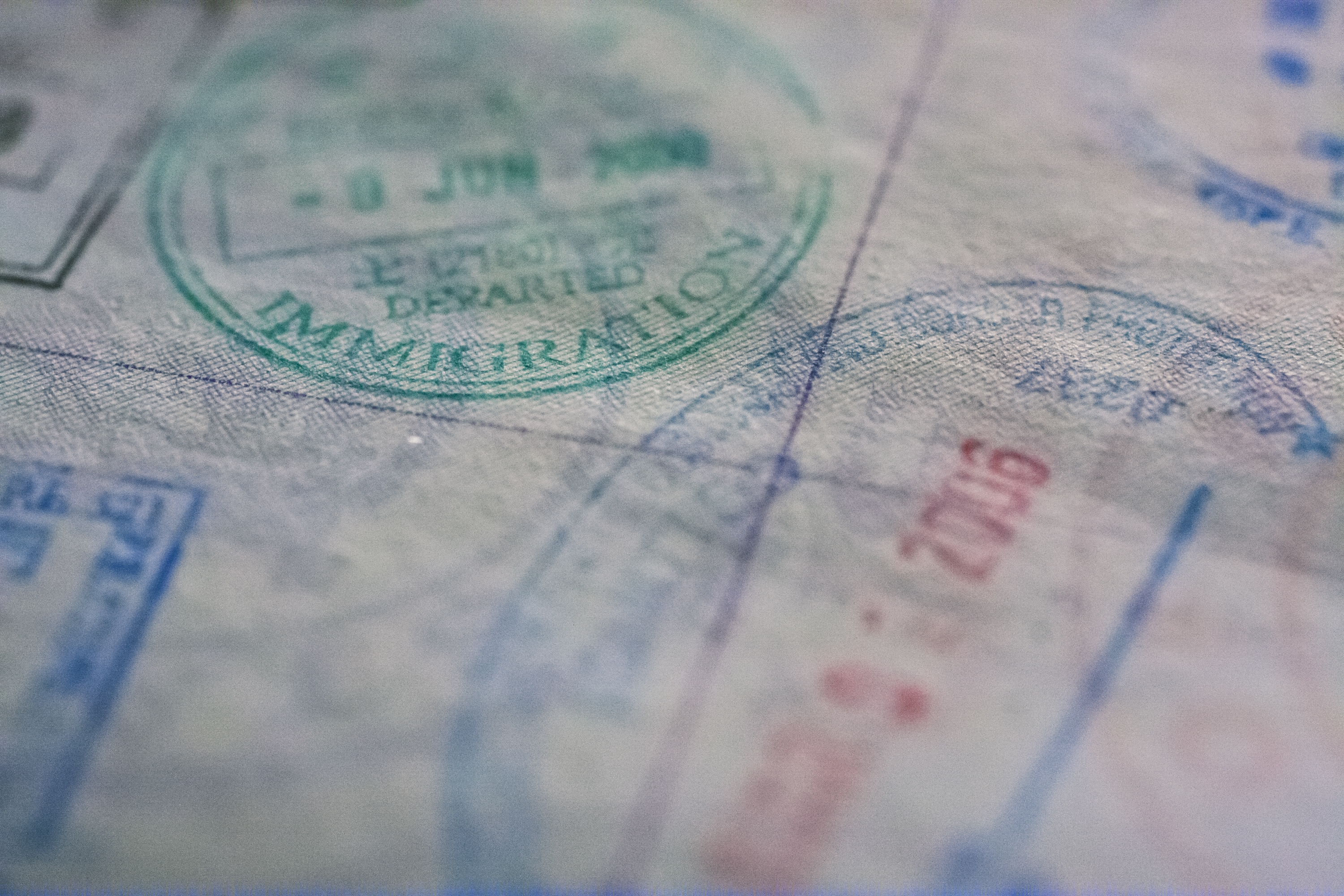 Passport stamps