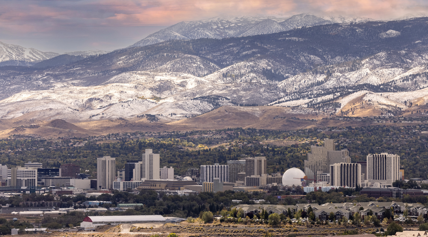 Aerial Photos of Reno Nevada Skyline