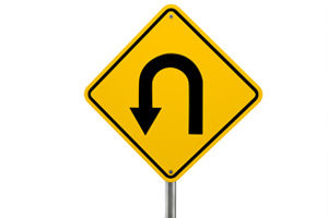 U Turn Sign