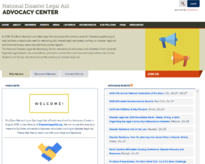 Disasterlegalaid.org Advocacy Center