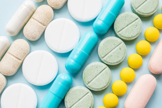 Opioid painkillers crisis and drug abuse concept