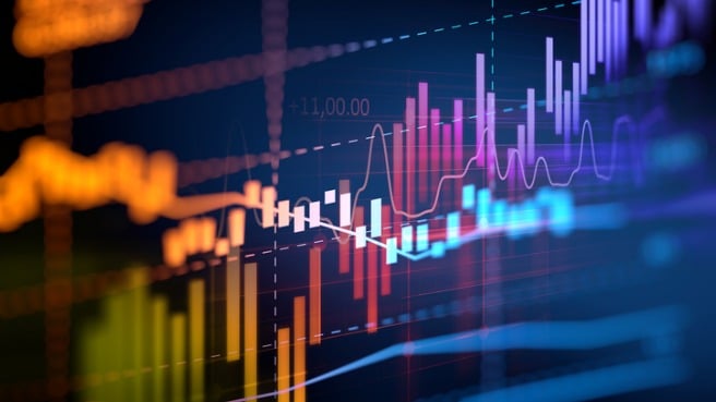 financial-graph-on-technology-abstract-background-picture-id913219882