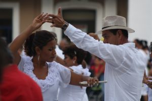 Image of two people dancing together