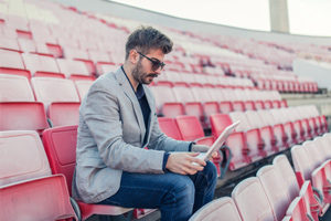 Coach sitting on the seats