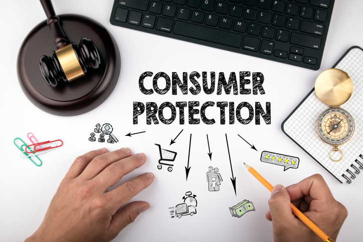 consumer protection, Law and justice concept
