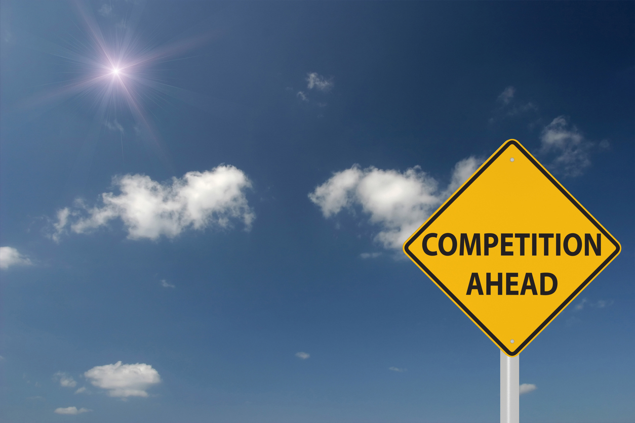 Competition ahead warning sign