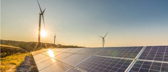 solar-energy-and-wind-power-stations-picture-id1032683612