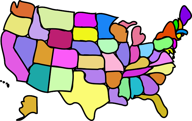 Image result for public domain image map of the united states