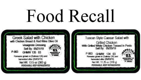 recalled Caito Foods chicken salad