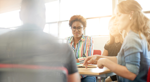 woman in conference room