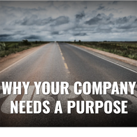 Leading Edge Digital Magazine Summer 2019 feature article thumbnail image of a grey deserted road, with the title "why your company needs a purpose"