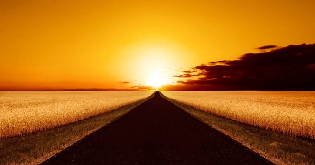 XXXL country road sunset