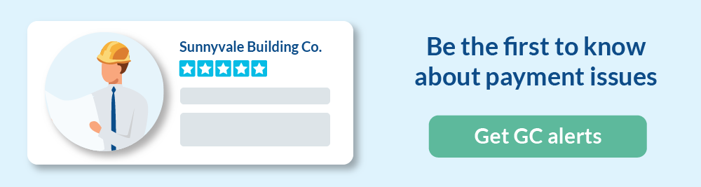 Monitor your General Contractor 