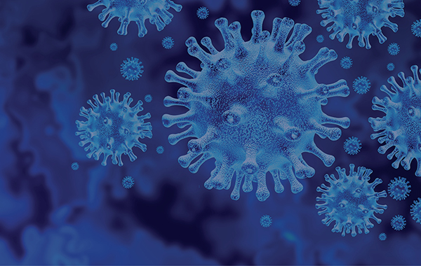 Coronavirus molecule graphic