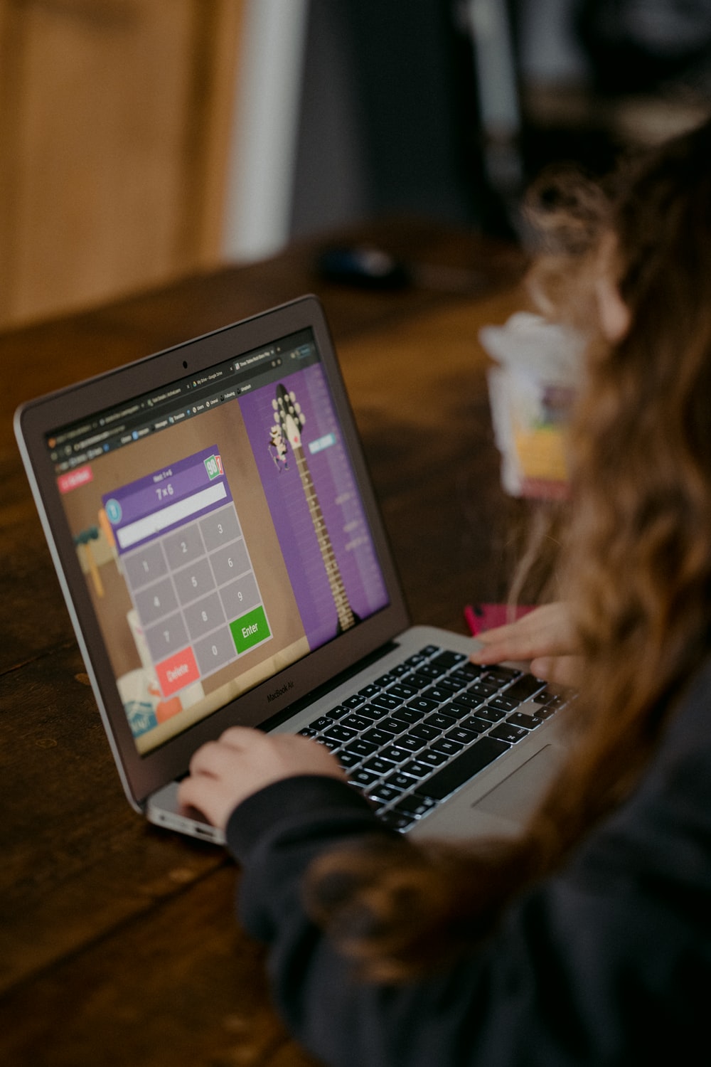 child at computer picture