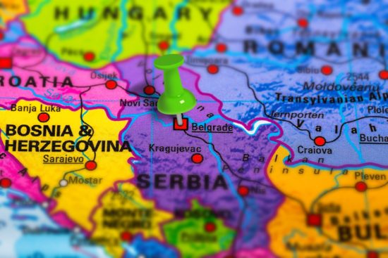 dreamstime_serbia map