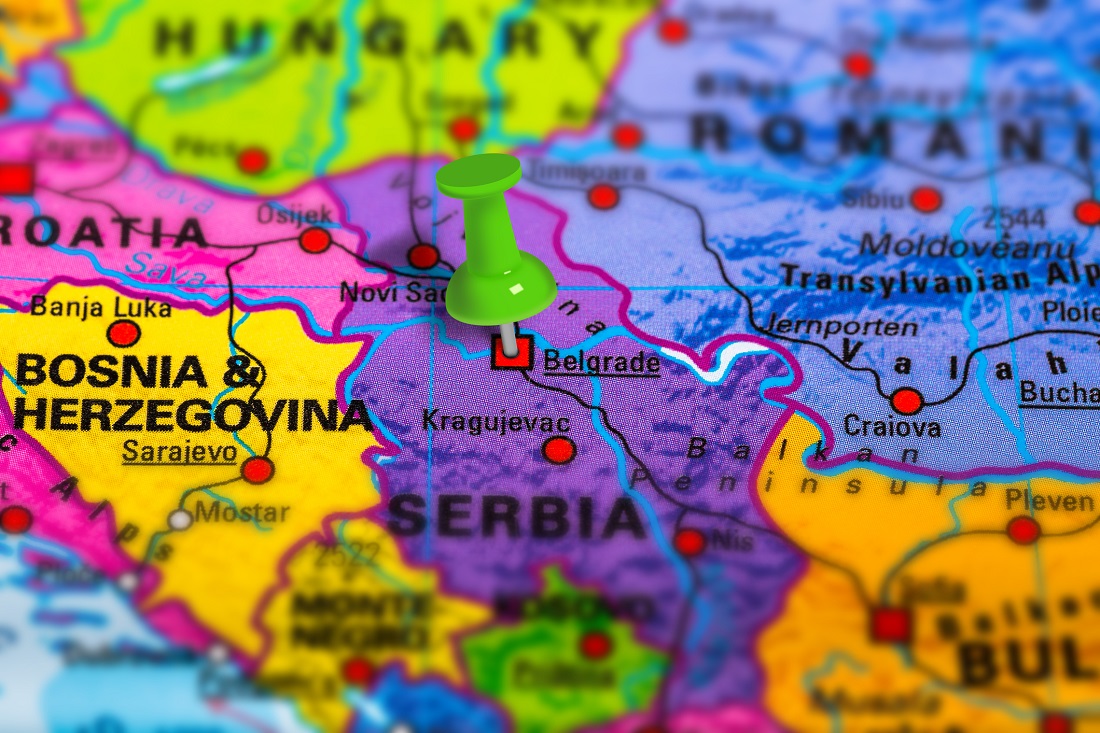 dreamstime_serbia map