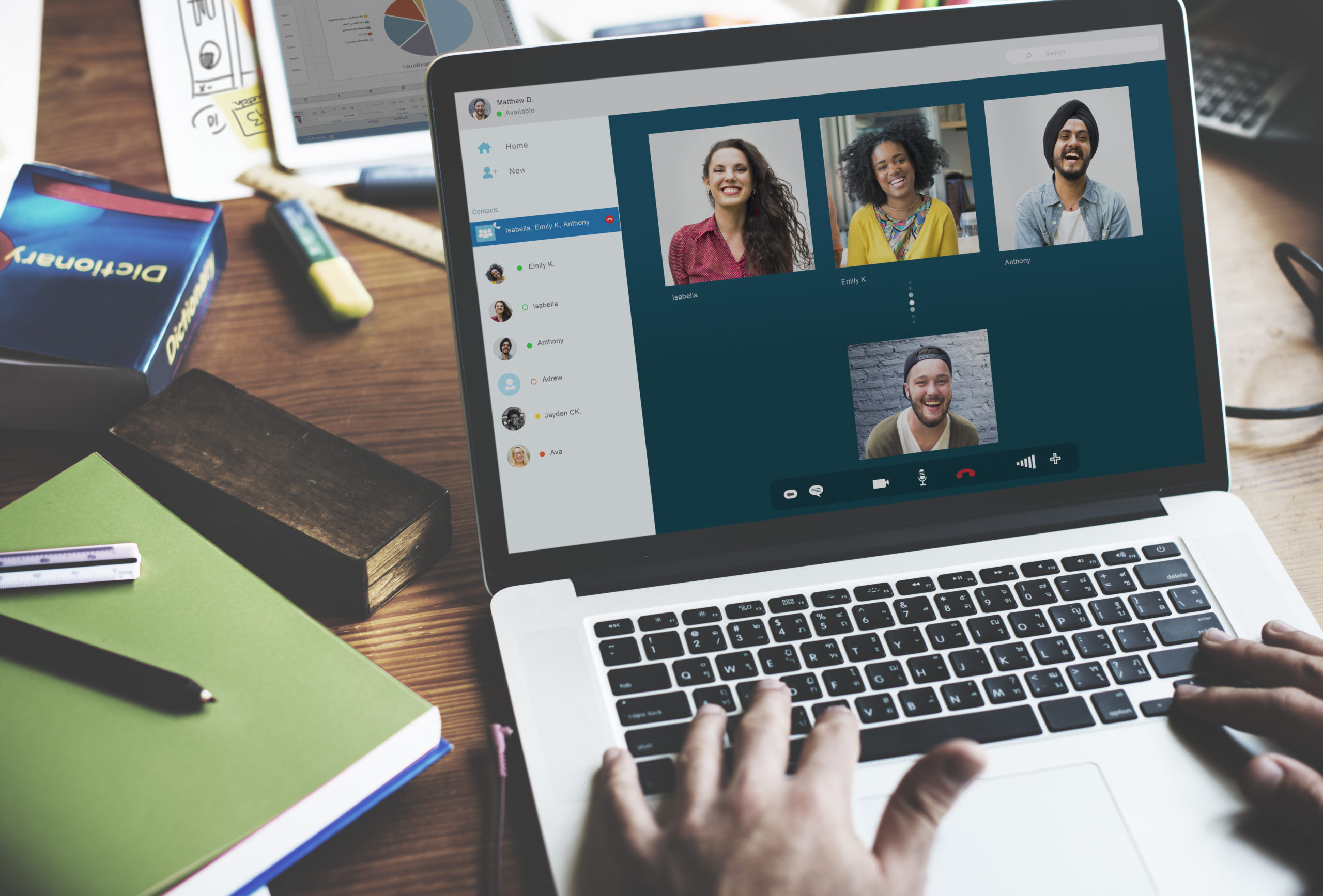 Video Call Chatting Communication Concept