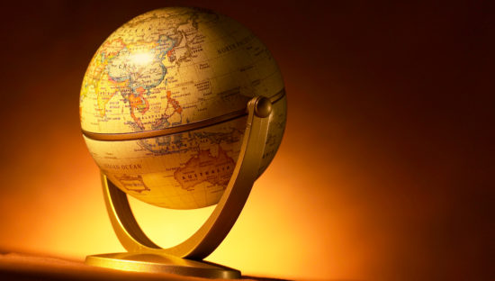 vintage globe
