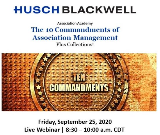 10 Commandments of Association Management