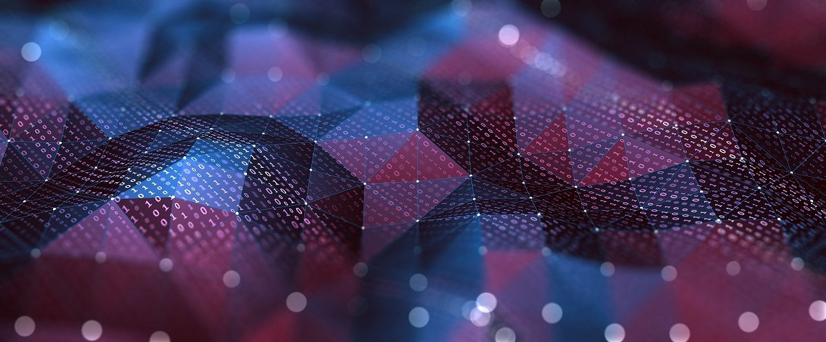 Abstract Digital network communication digital concept