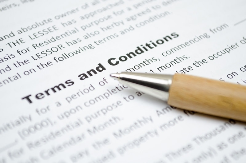 Compliance To Stated Terms and Conditions