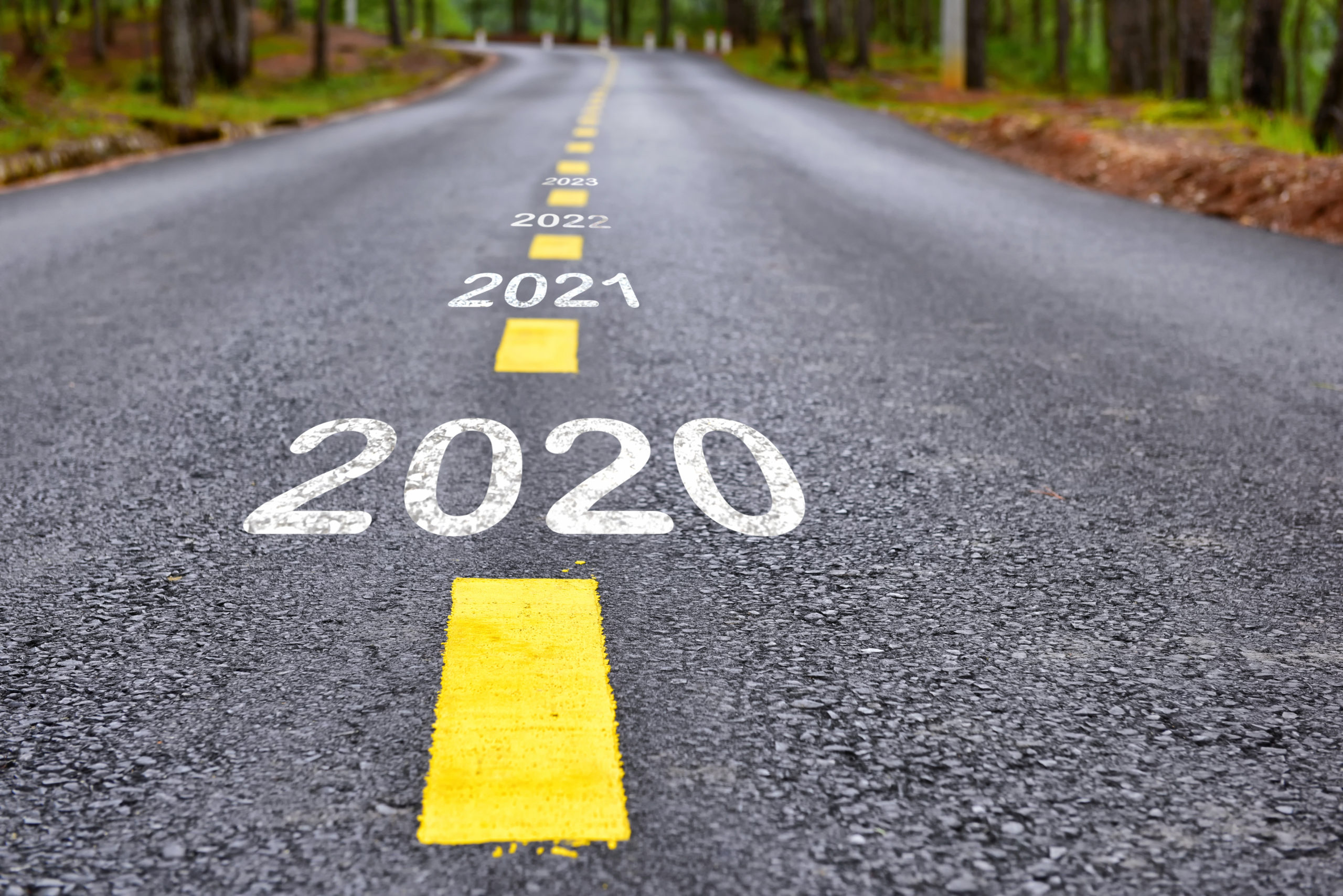 2020 happy new year concept