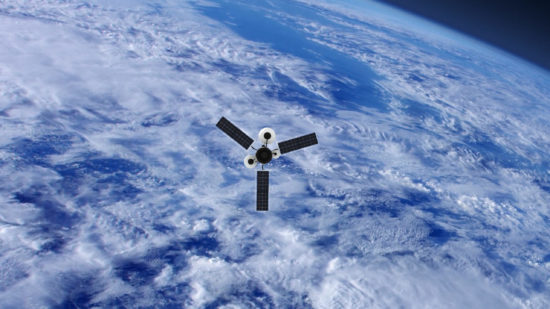 Spy Satellite orbiting Earth. NASA Public Domain Imagery