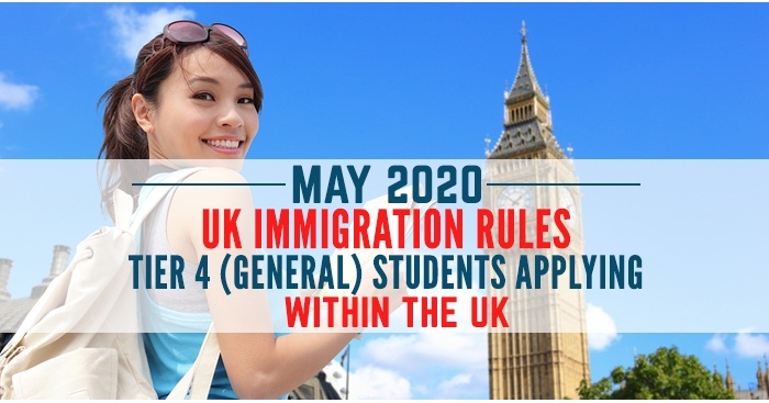 May 2020 Update Tier 4 (General) students