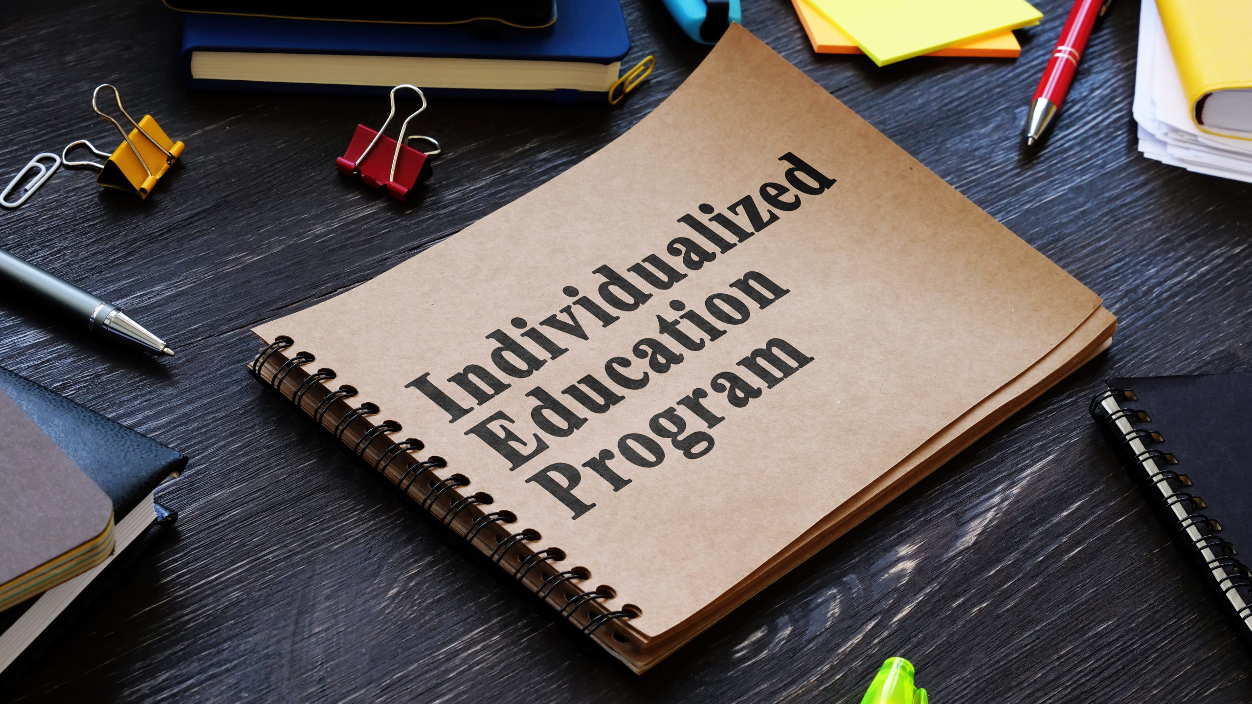 IEP Individualized Education Program in the hands.