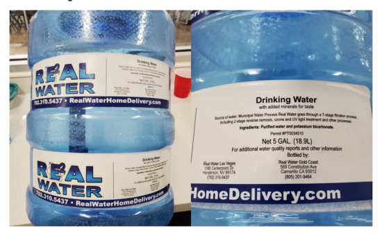 Real Water hepatitis 5 gallon