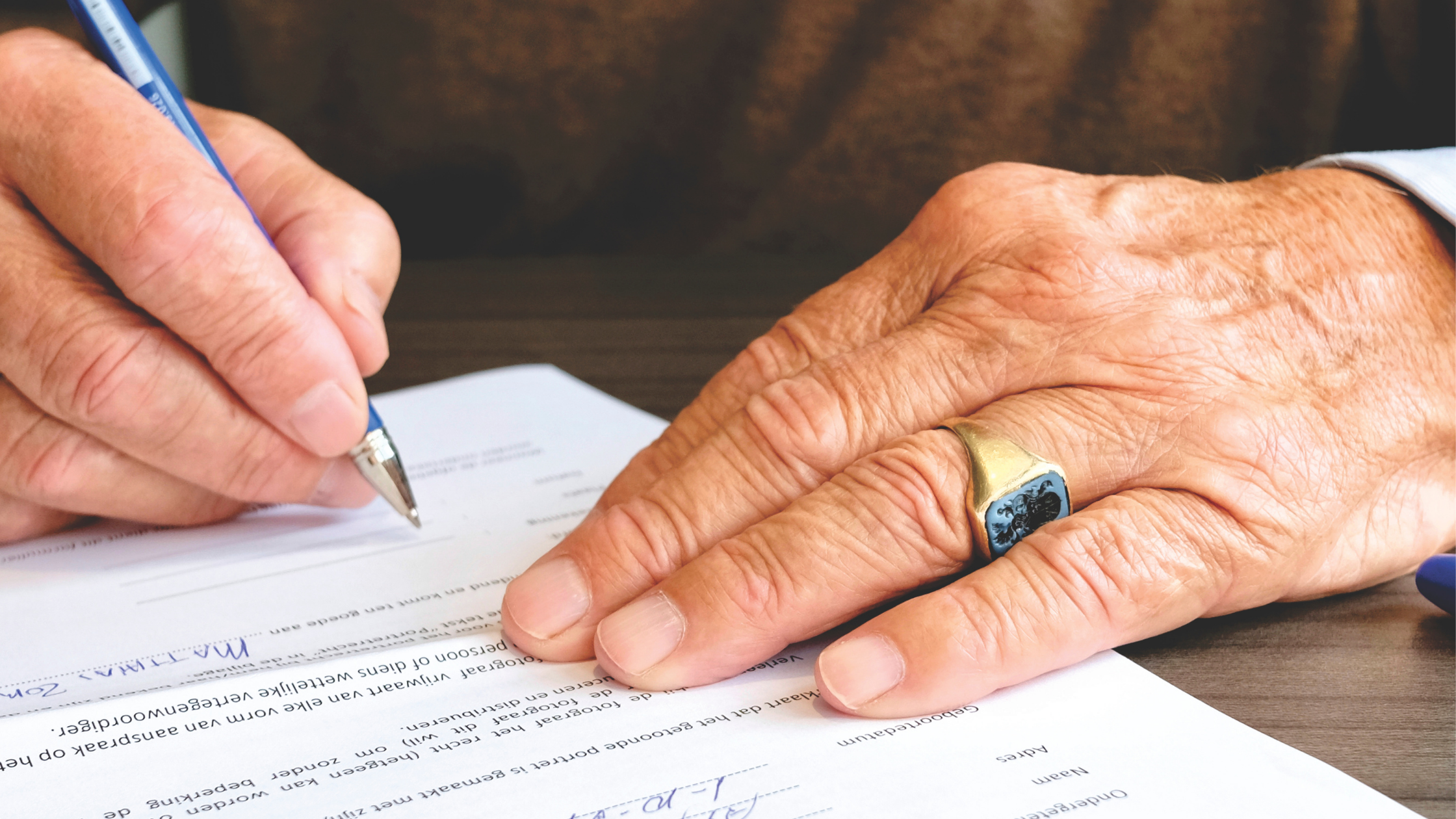 Signing a bill