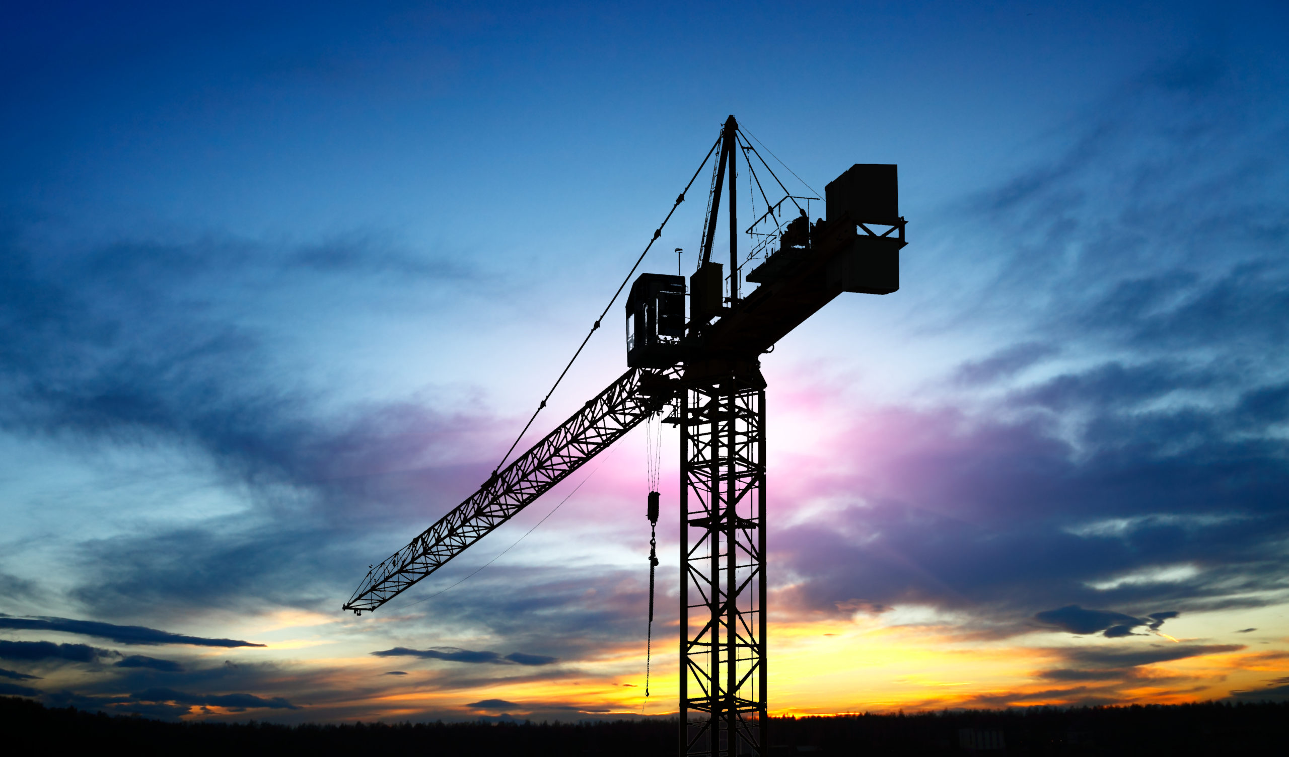 Construction Crane - sunset -126871767