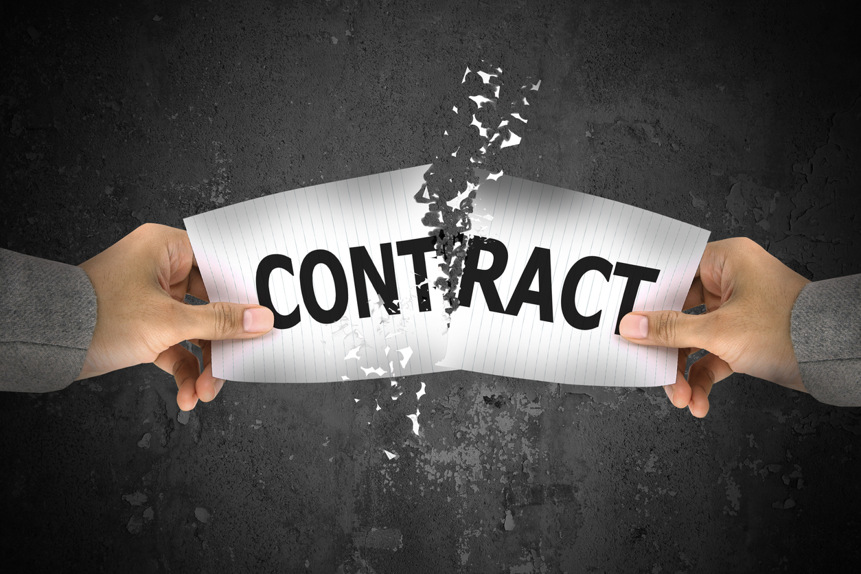 broken contract rescission