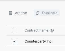 duplicate contract in Juro