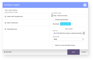 portfolio generator screenshot