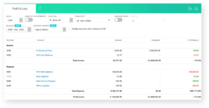 Proft and Loss Firm Budgeting Report