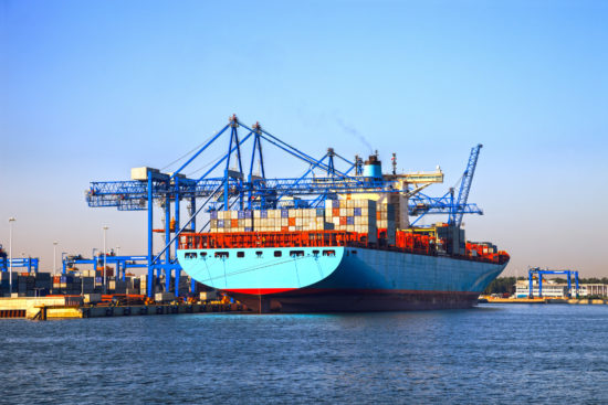 shipping containers - cargo ship-167080907