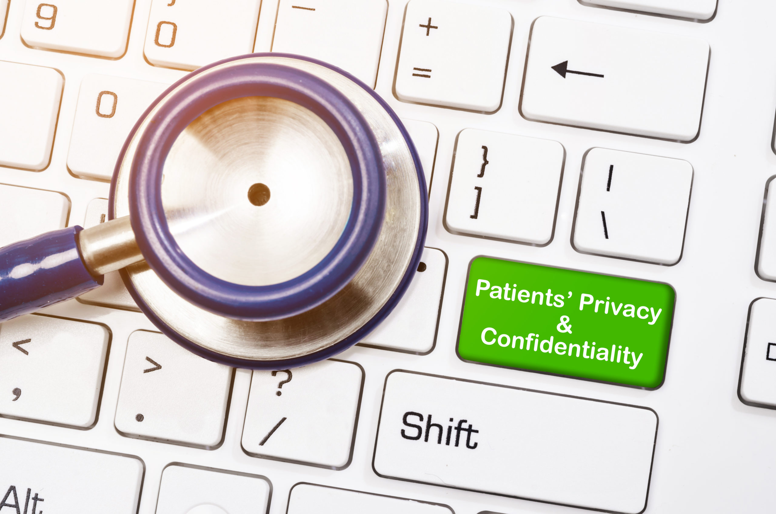 Patients' privacy and confidentiality concept.